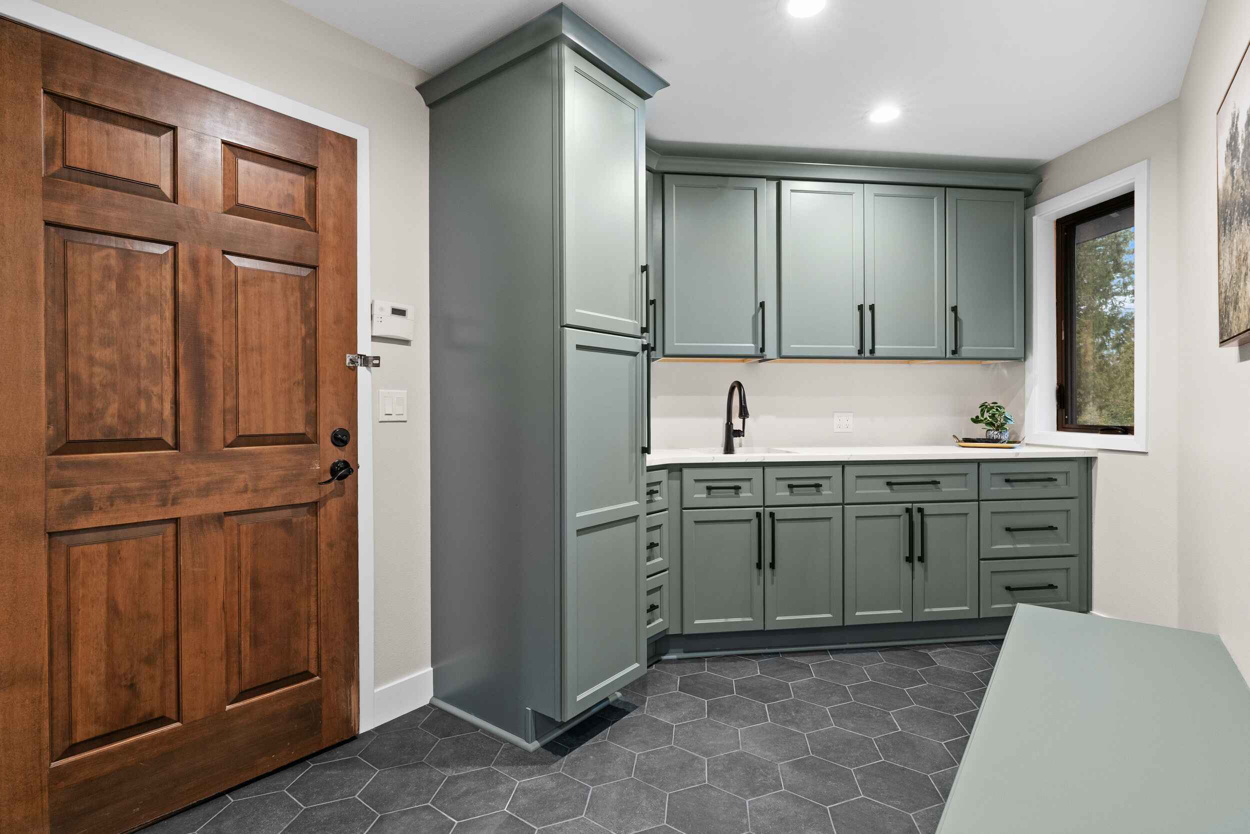Forest Green Cabinetry