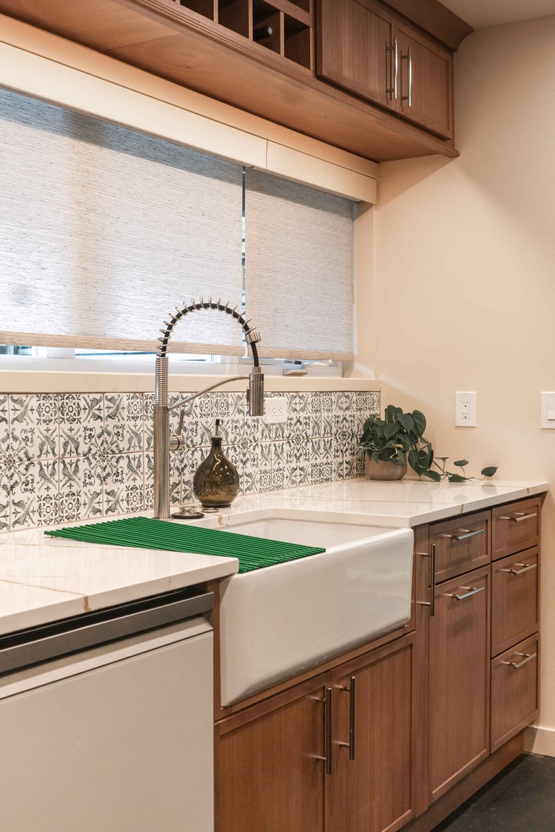 Seattle Kitchen Remodel with White Marble Countertops