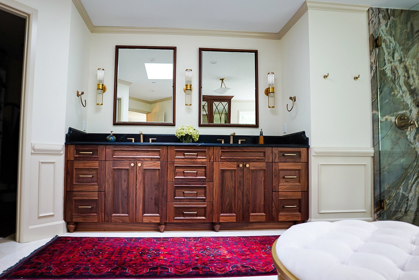 Walnut Double Vanity 
