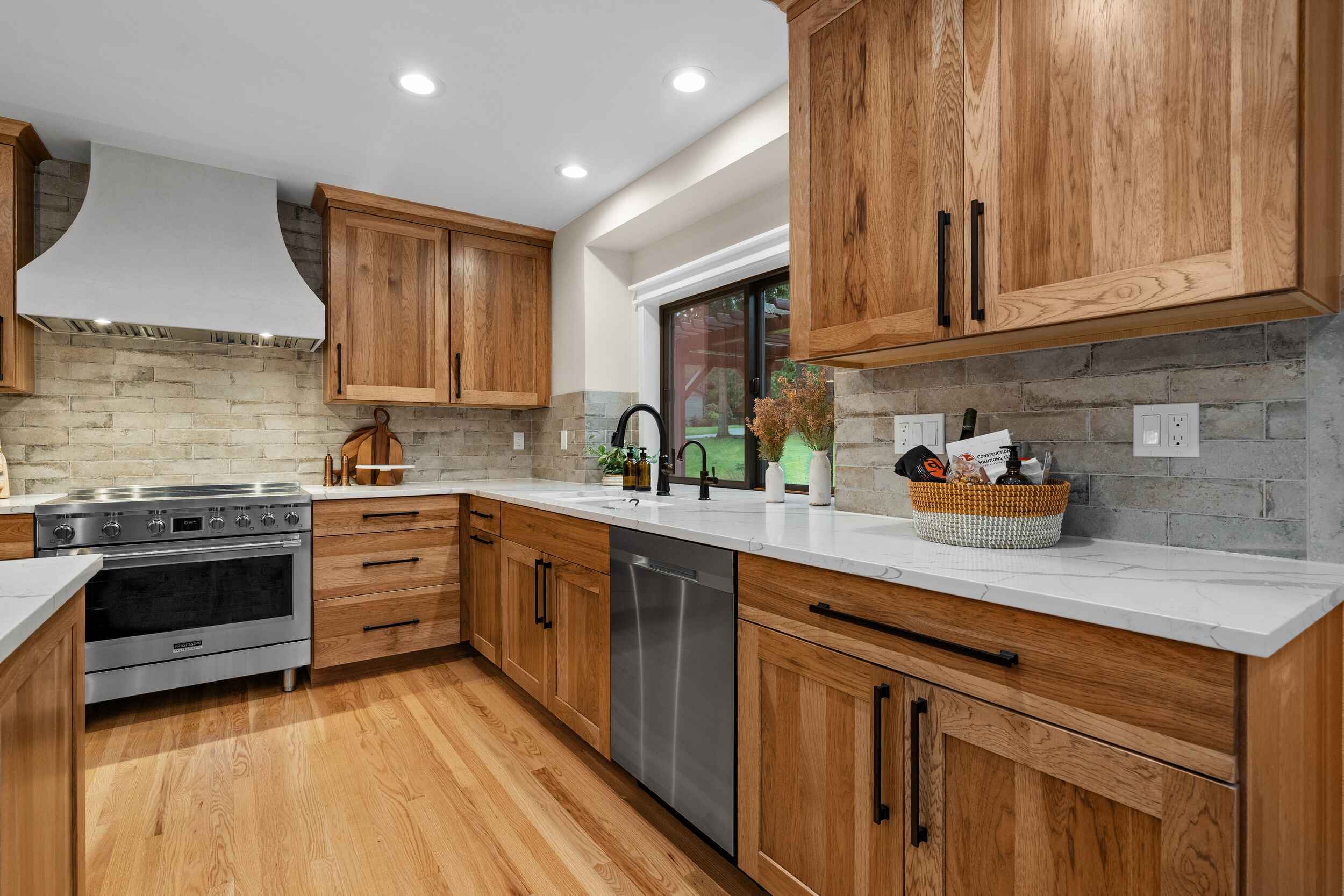 Warm Tile Backsplash